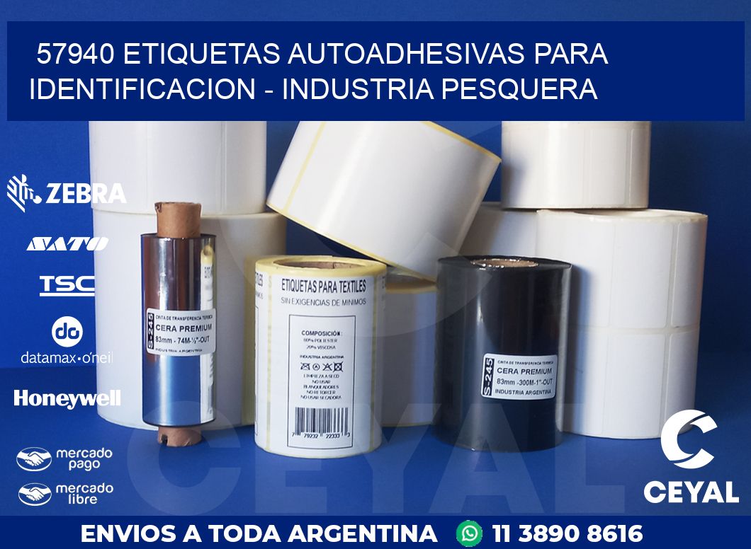 57940 ETIQUETAS AUTOADHESIVAS PARA IDENTIFICACION – INDUSTRIA PESQUERA