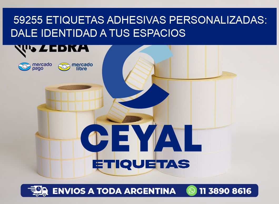 59255 Etiquetas Adhesivas Personalizadas: Dale Identidad a tus Espacios
