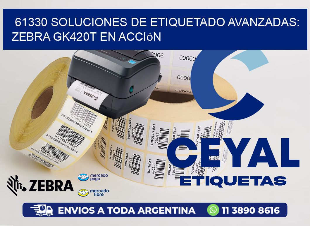 61330 Soluciones de Etiquetado Avanzadas: Zebra GK420T en Acción