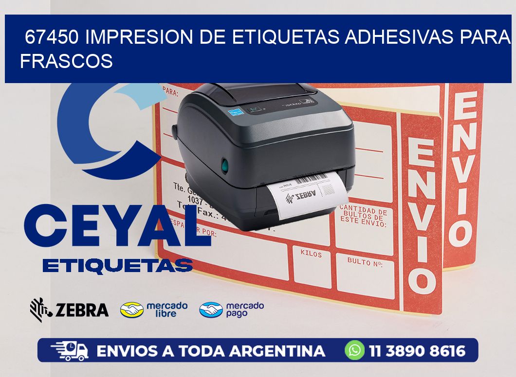 67450 IMPRESION DE ETIQUETAS ADHESIVAS PARA FRASCOS