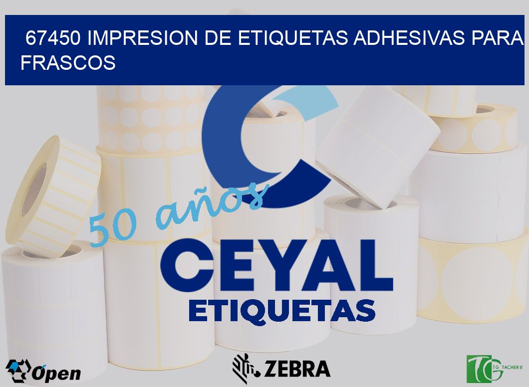 67450 IMPRESION DE ETIQUETAS ADHESIVAS PARA FRASCOS