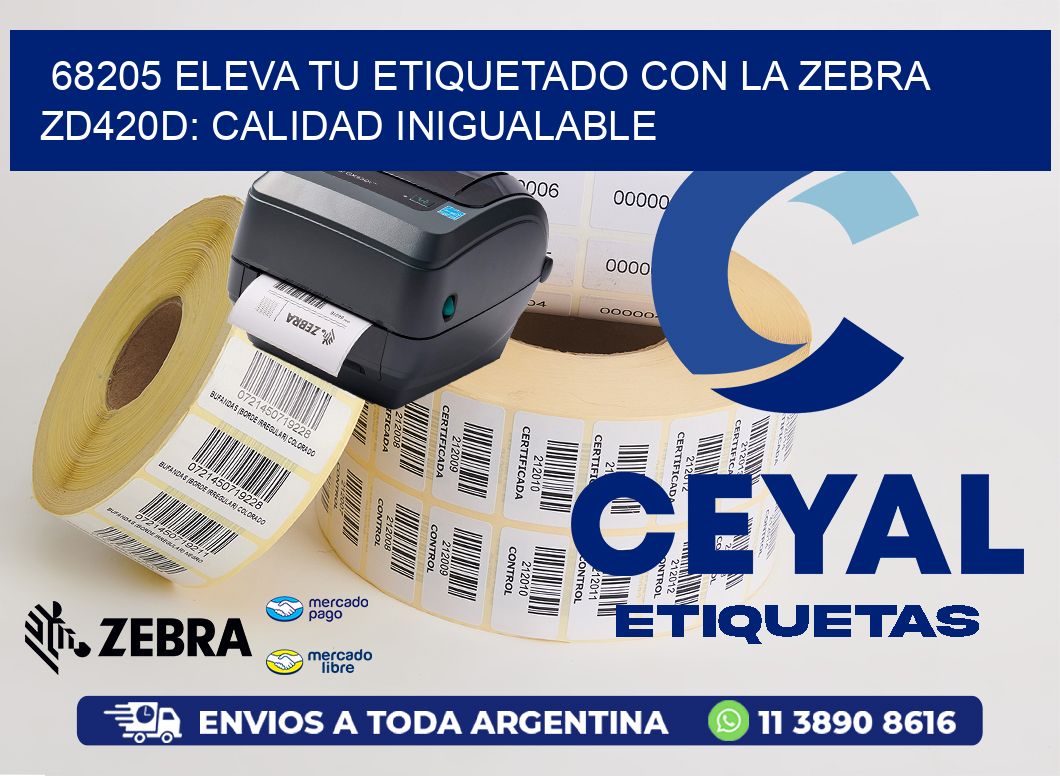 68205 Eleva tu Etiquetado con la Zebra ZD420D: Calidad Inigualable