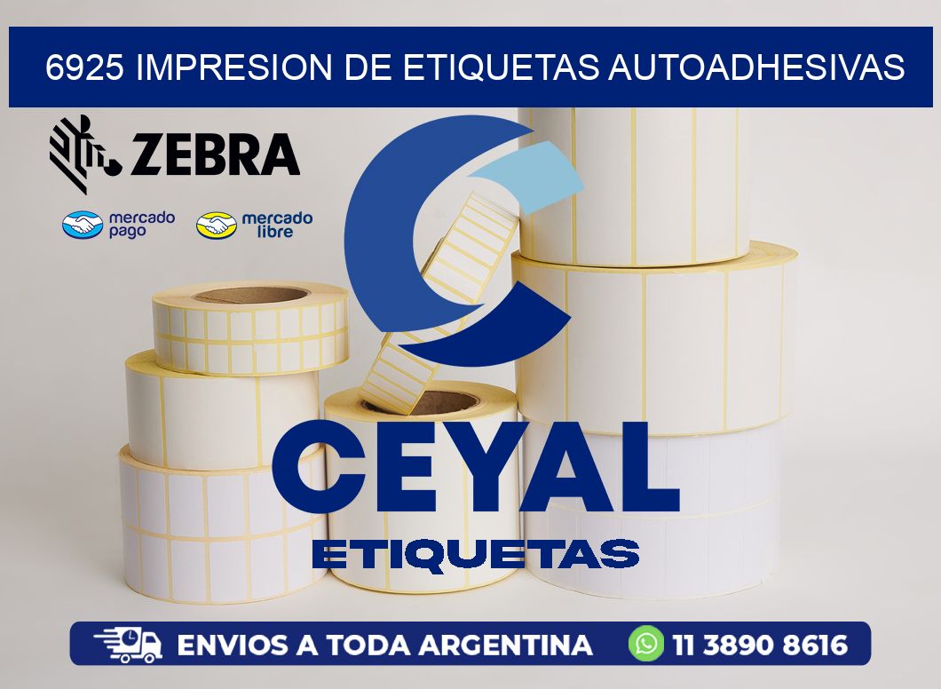 6925 IMPRESION DE ETIQUETAS AUTOADHESIVAS