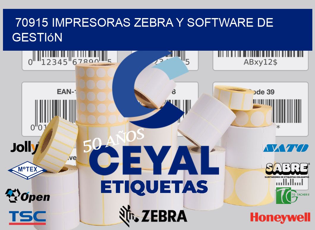 70915 Impresoras Zebra y Software de Gestión