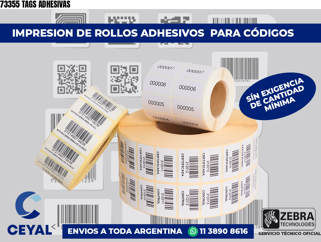 73355 TAGS ADHESIVAS