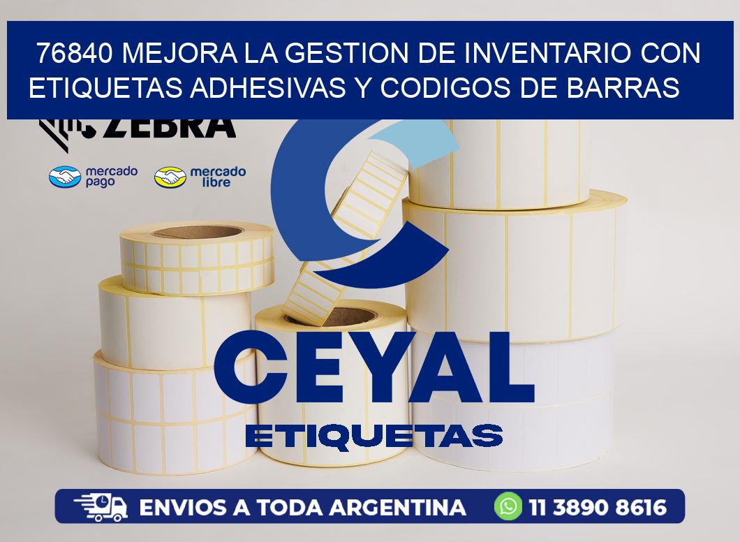 76840 MEJORA LA GESTION DE INVENTARIO CON ETIQUETAS ADHESIVAS Y CODIGOS DE BARRAS
