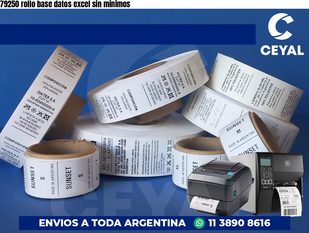 79250 rollo base datos excel sin minimos