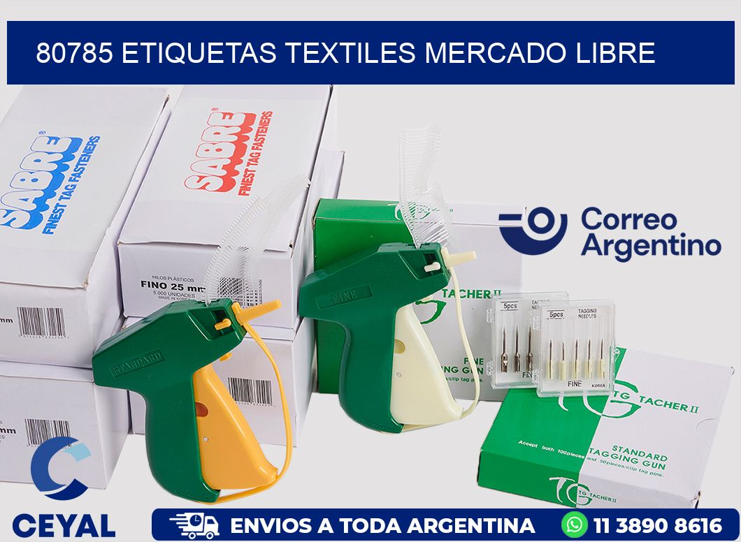 80785 ETIQUETAS TEXTILES MERCADO LIBRE