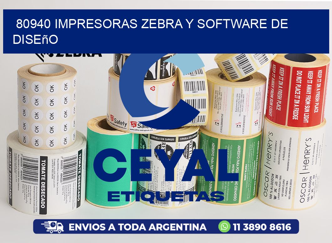 80940 Impresoras Zebra y Software de Diseño
