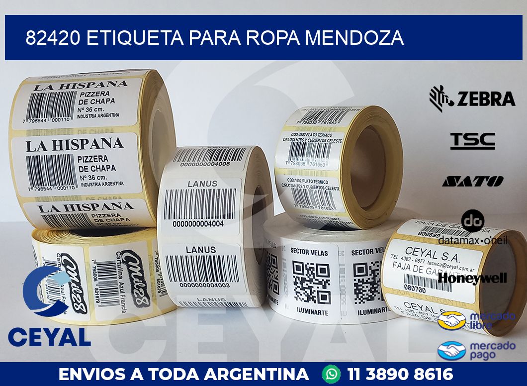 82420 ETIQUETA PARA ROPA MENDOZA