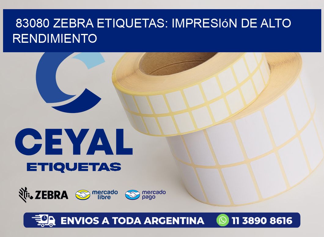 83080 Zebra Etiquetas: Impresión de Alto Rendimiento