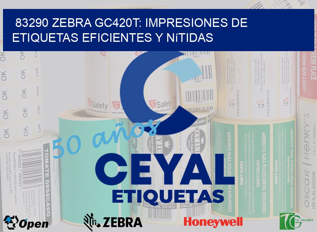 83290 Zebra GC420T: Impresiones de Etiquetas Eficientes y Nítidas