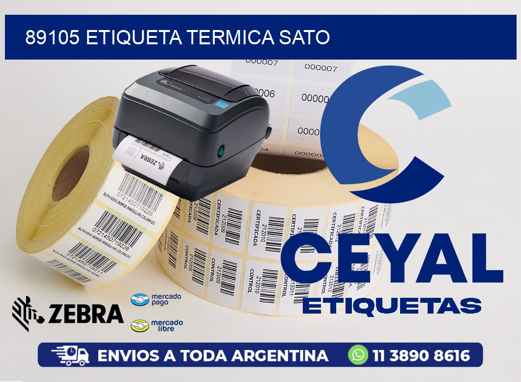 89105 ETIQUETA TERMICA SATO