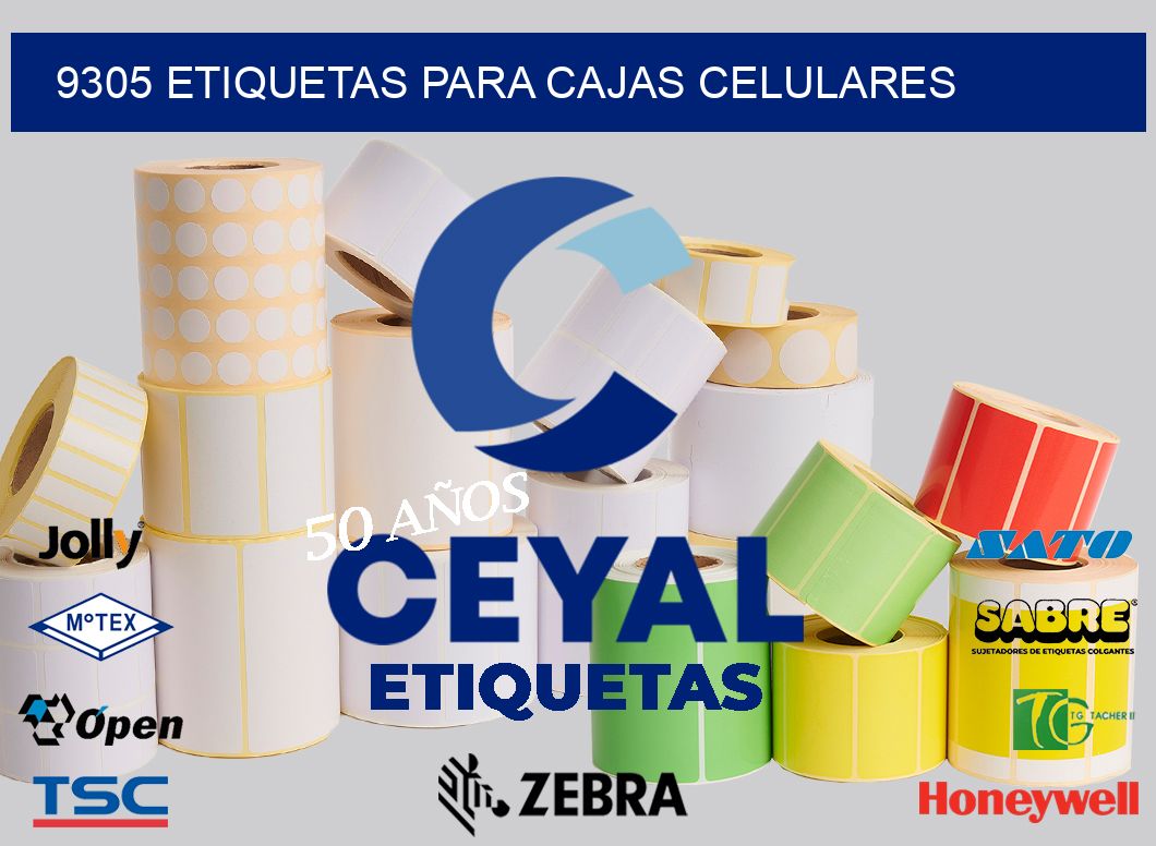 9305 etiquetas para cajas celulares