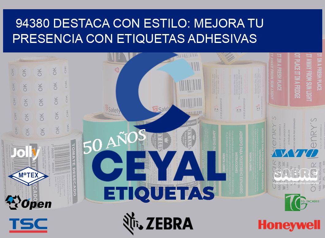 94380 DESTACA CON ESTILO: MEJORA TU PRESENCIA CON ETIQUETAS ADHESIVAS