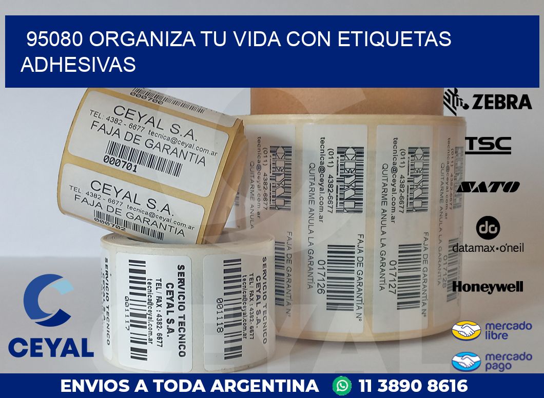 95080 ORGANIZA TU VIDA CON ETIQUETAS ADHESIVAS