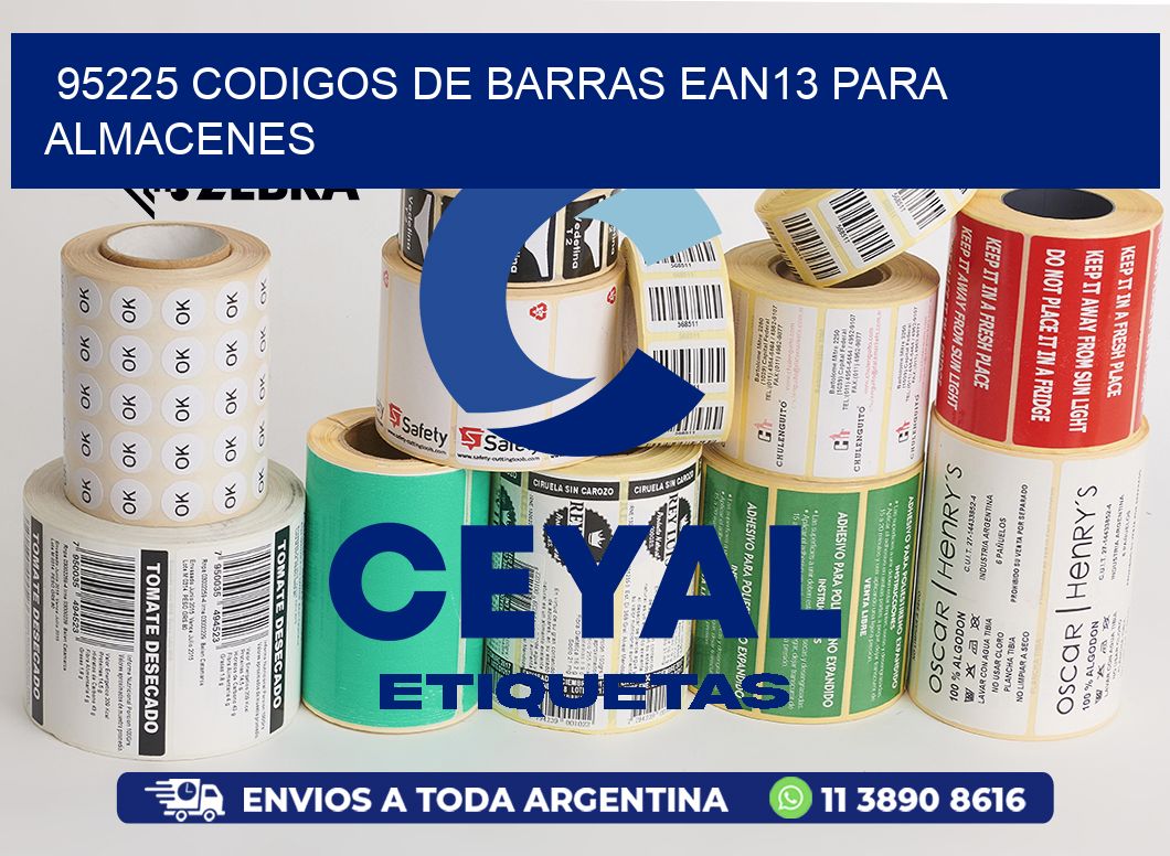 95225 CODIGOS DE BARRAS EAN13 PARA ALMACENES