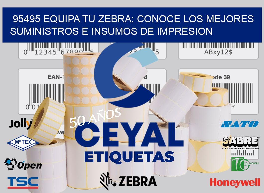 95495 EQUIPA TU ZEBRA: CONOCE LOS MEJORES SUMINISTROS E INSUMOS DE IMPRESION