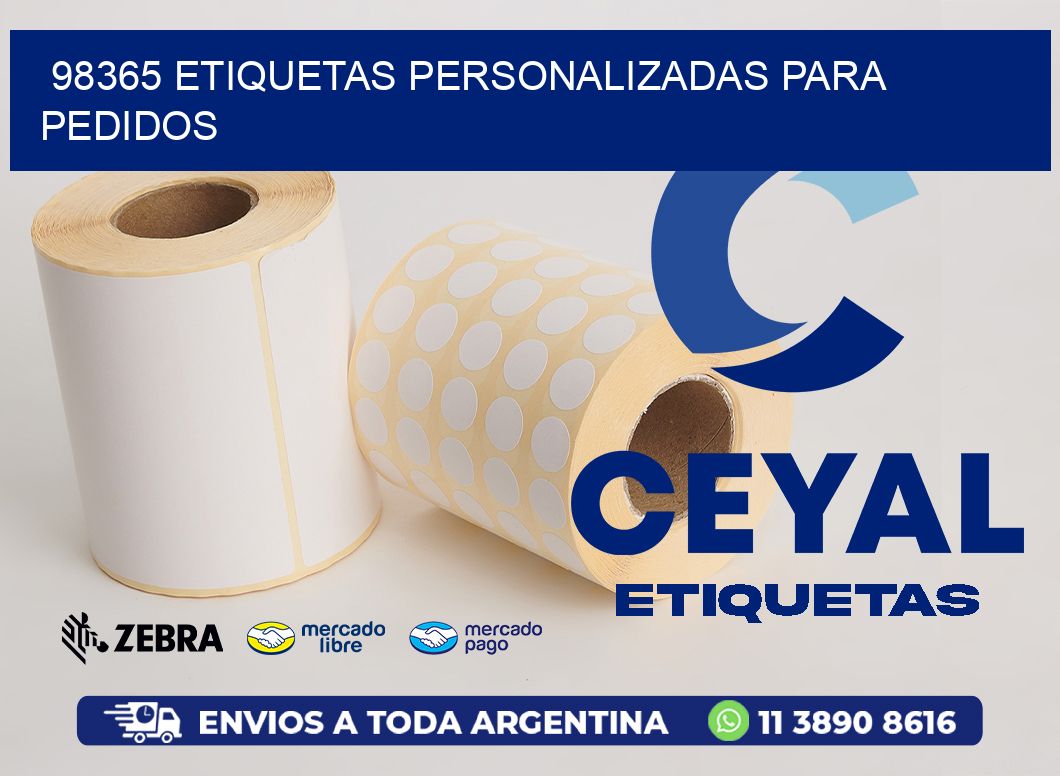 98365 ETIQUETAS PERSONALIZADAS PARA PEDIDOS