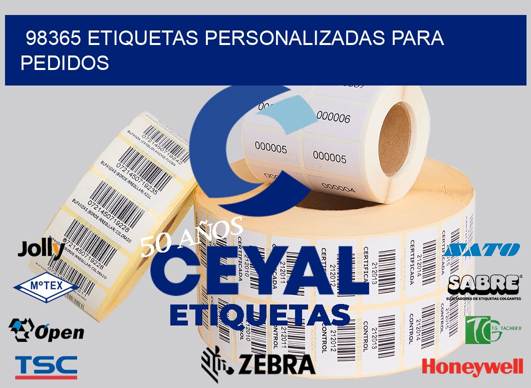 98365 ETIQUETAS PERSONALIZADAS PARA PEDIDOS