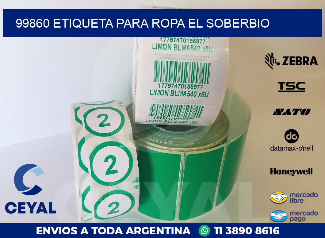 99860 ETIQUETA PARA ROPA EL SOBERBIO