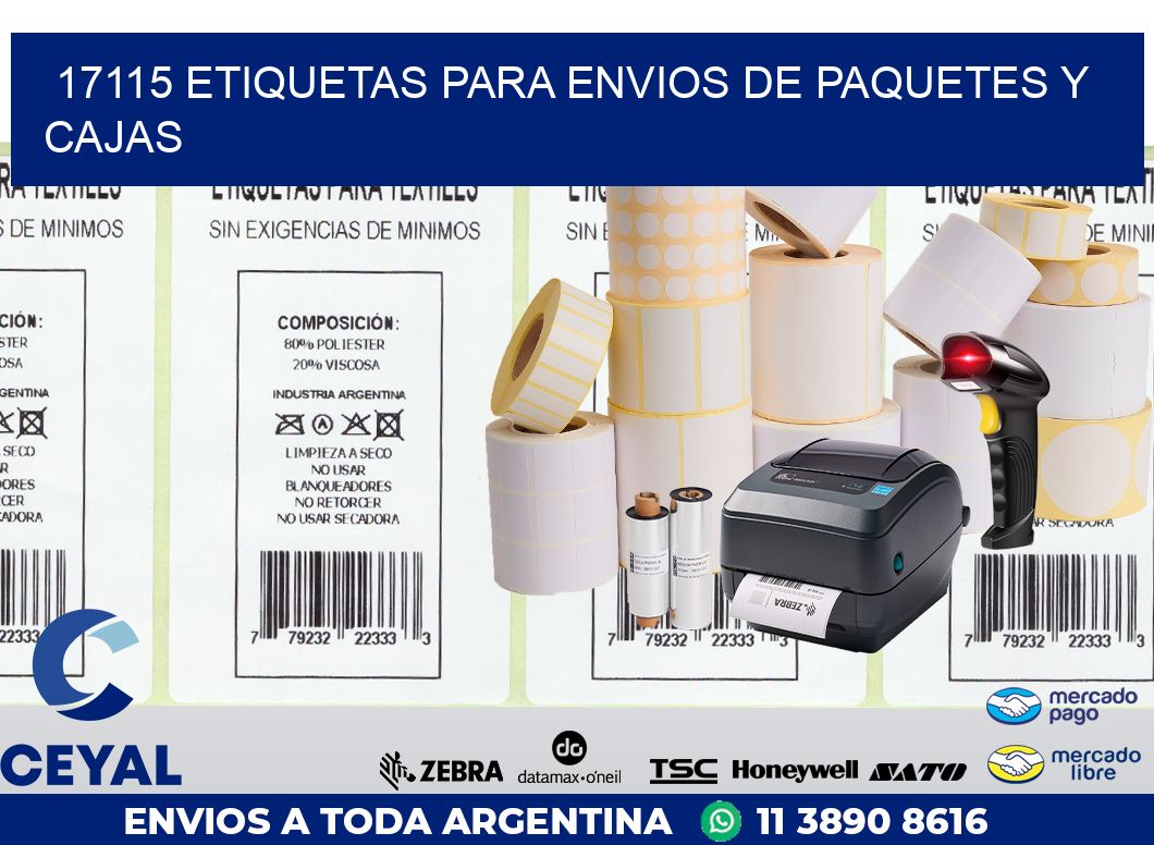17115 ETIQUETAS PARA ENVIOS DE PAQUETES Y CAJAS