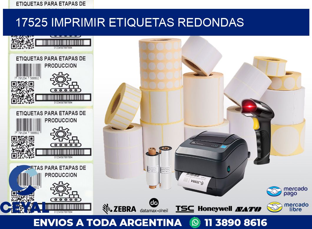 17525 IMPRIMIR ETIQUETAS REDONDAS