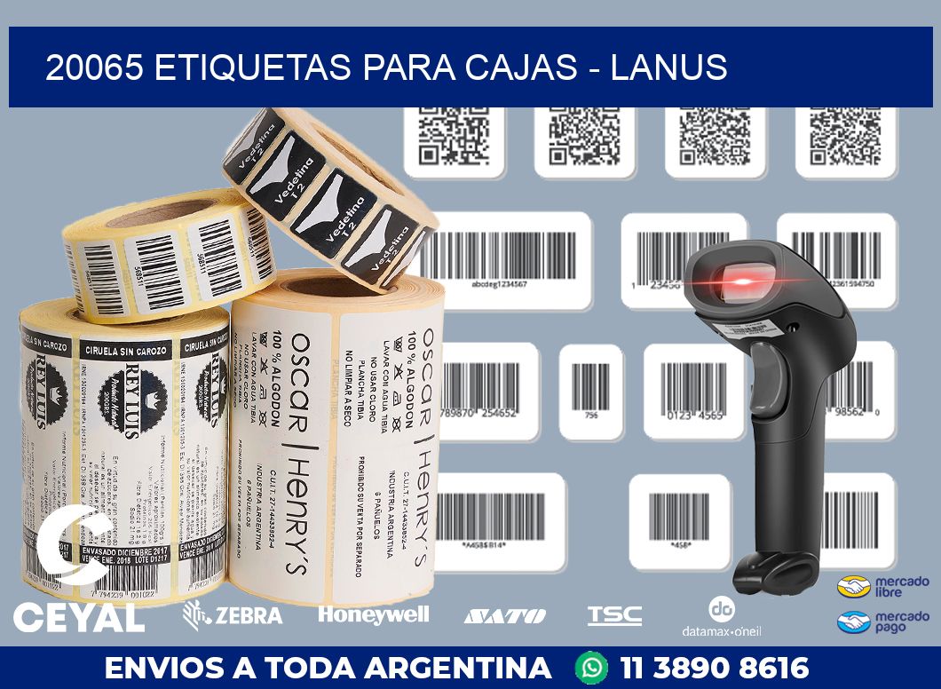 20065 ETIQUETAS PARA CAJAS - LANUS