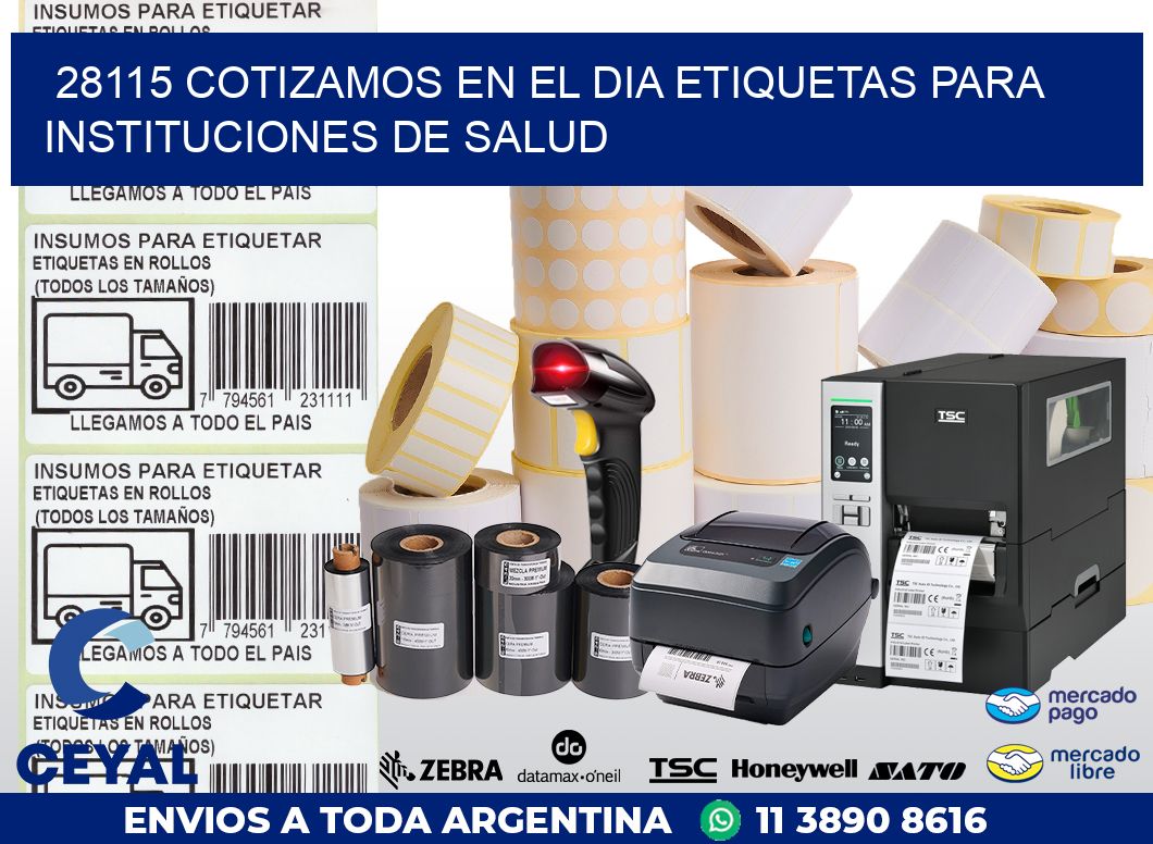 28115 COTIZAMOS EN EL DIA ETIQUETAS PARA INSTITUCIONES DE SALUD