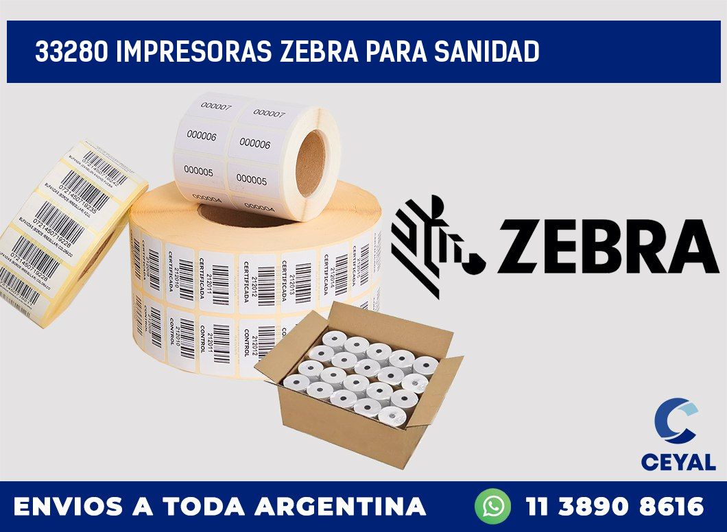 33280 IMPRESORAS ZEBRA PARA SANIDAD