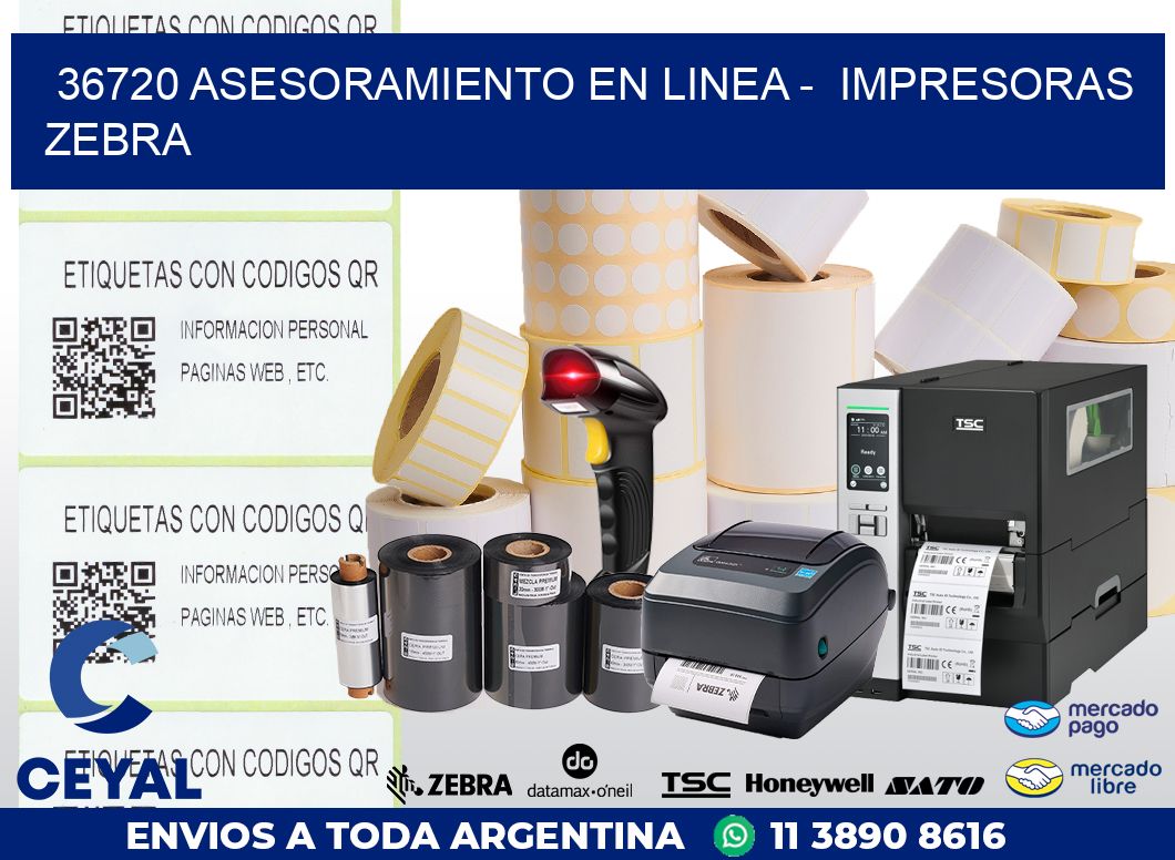 36720 ASESORAMIENTO EN LINEA -  IMPRESORAS ZEBRA