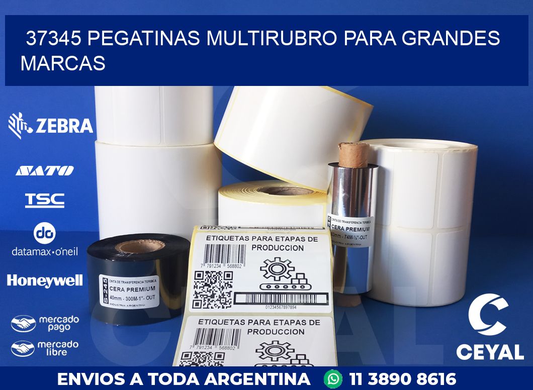 37345 PEGATINAS MULTIRUBRO PARA GRANDES MARCAS