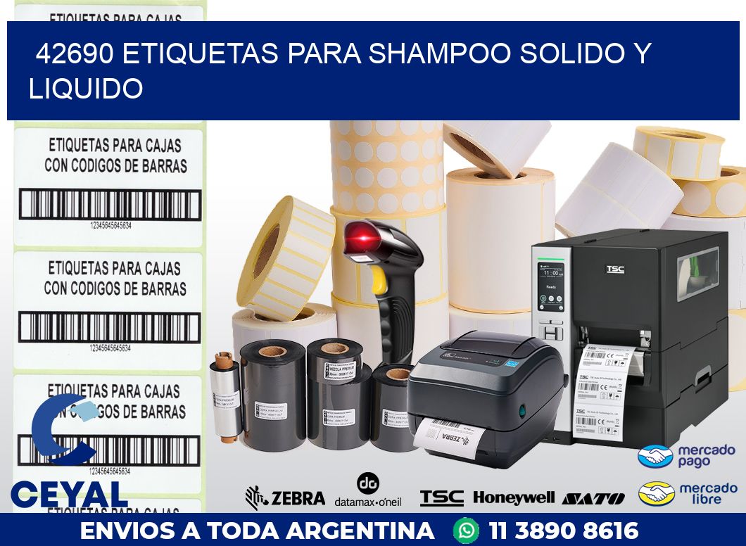 42690 ETIQUETAS PARA SHAMPOO SOLIDO Y LIQUIDO