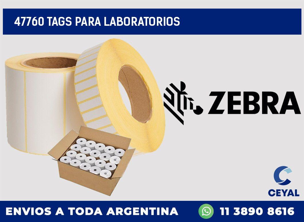 47760 TAGS PARA LABORATORIOS