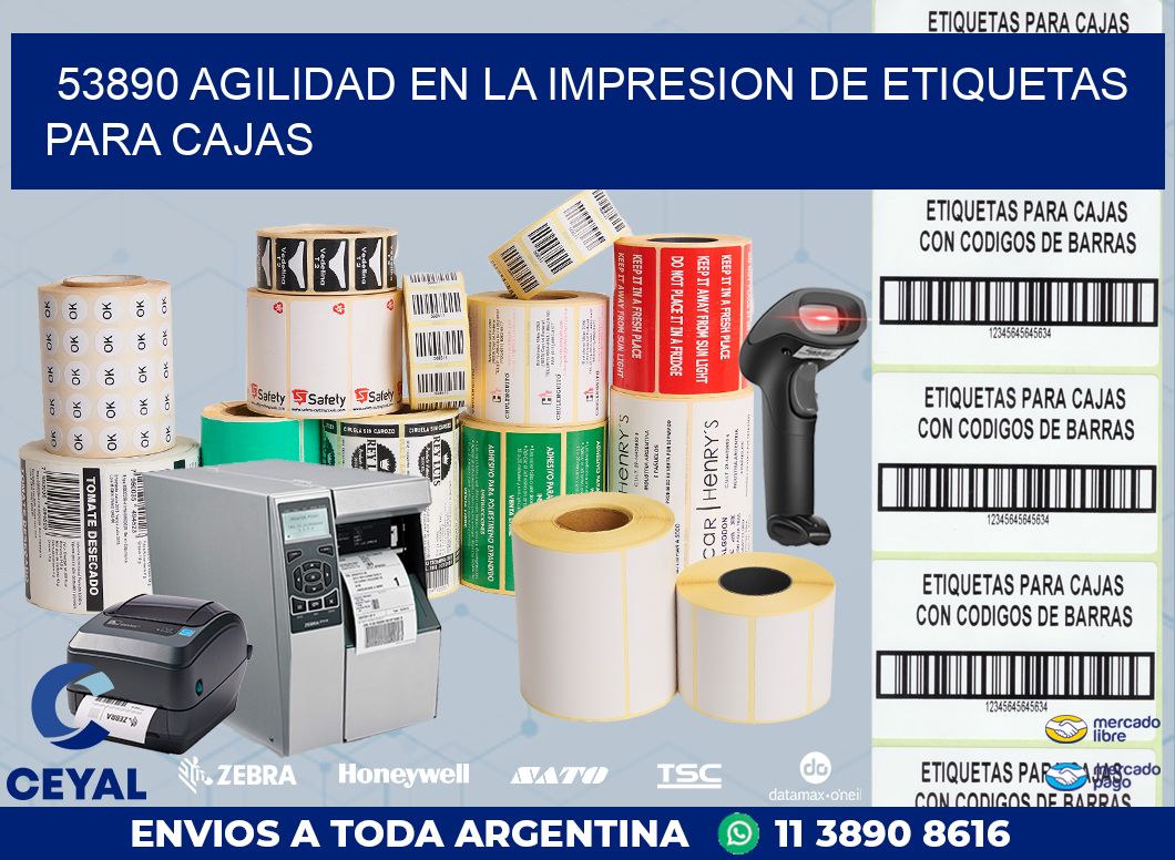 53890 AGILIDAD EN LA IMPRESION DE ETIQUETAS PARA CAJAS