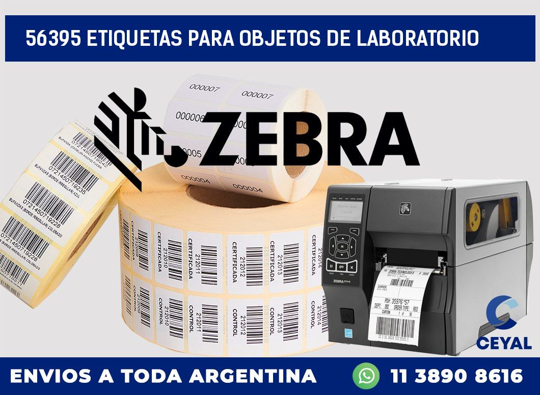 56395 ETIQUETAS PARA OBJETOS DE LABORATORIO
