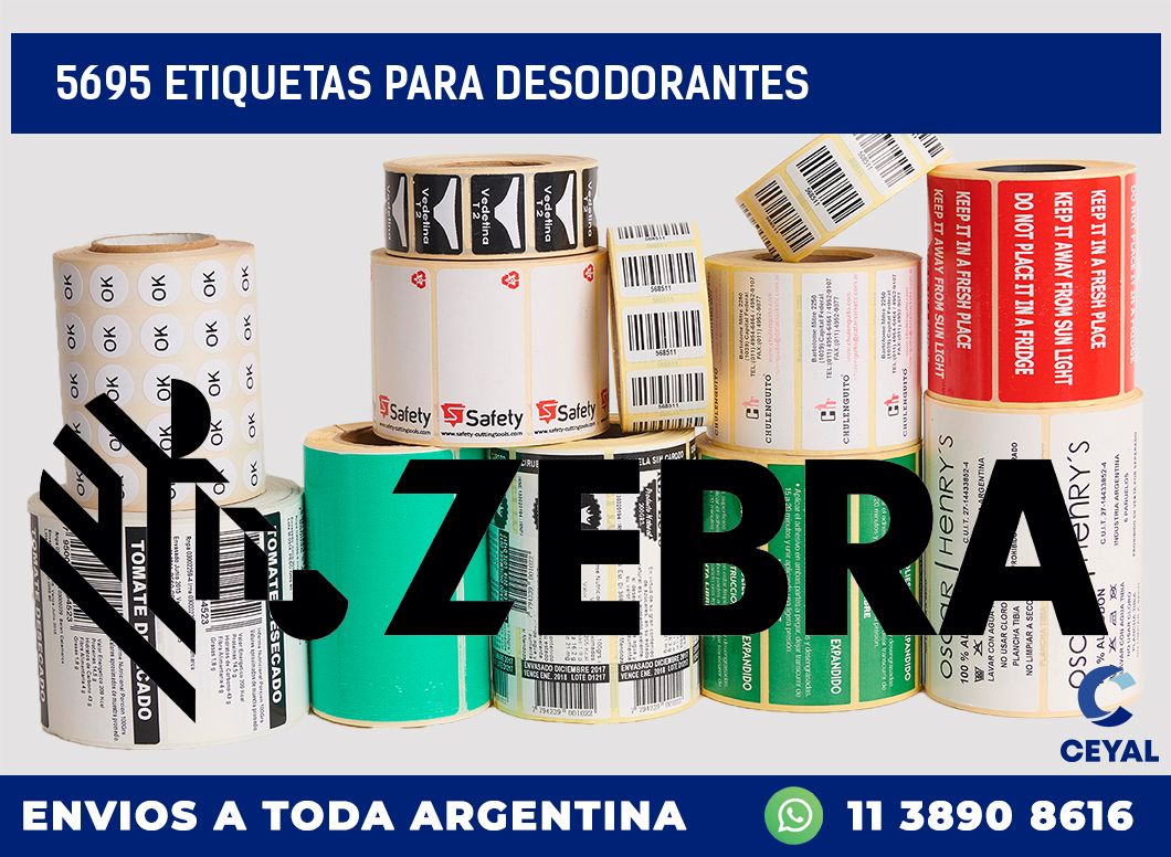 5695 ETIQUETAS PARA DESODORANTES