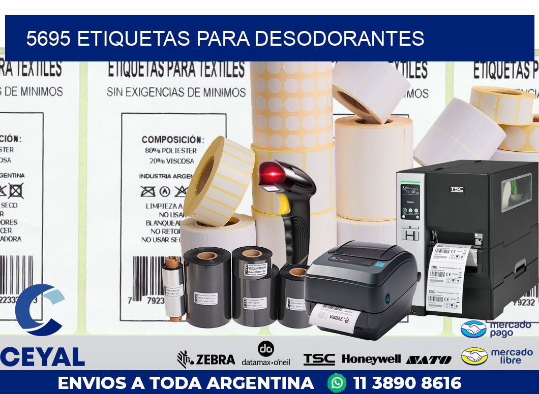 5695 ETIQUETAS PARA DESODORANTES