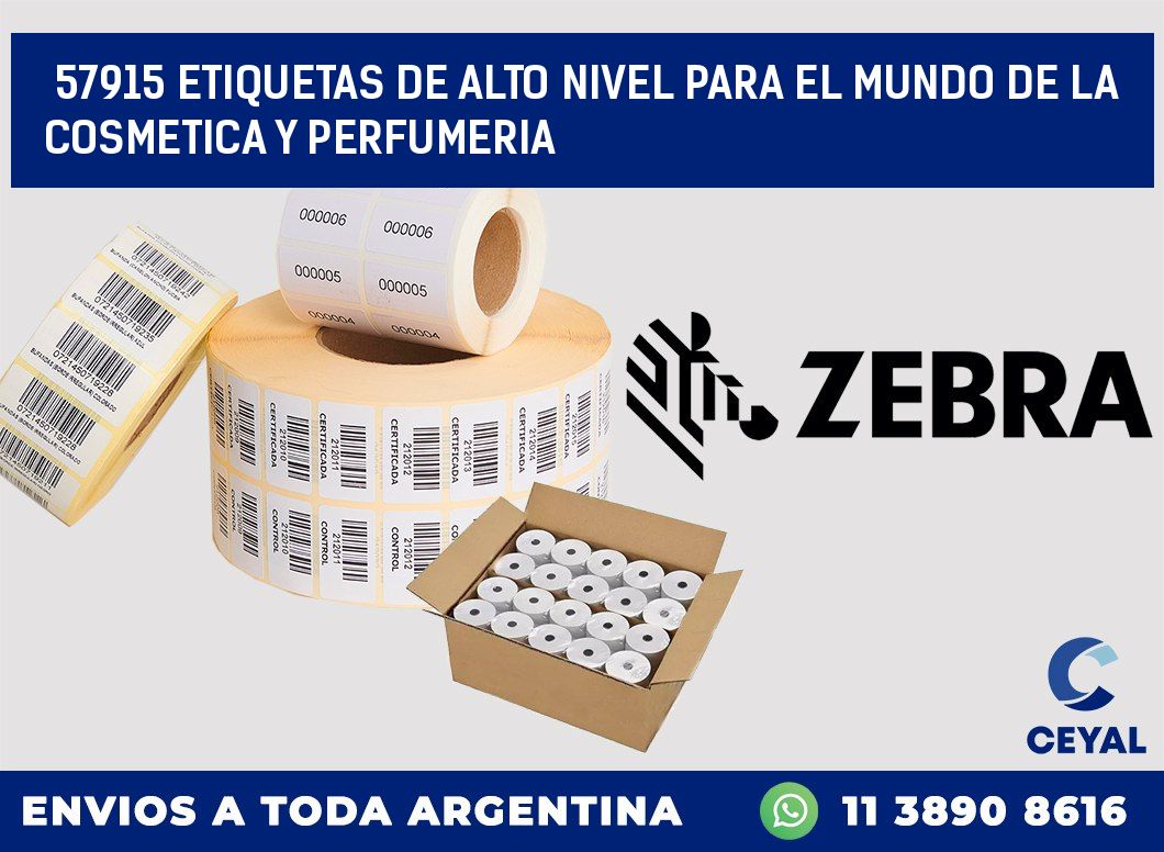 57915 ETIQUETAS DE ALTO NIVEL PARA EL MUNDO DE LA COSMETICA Y PERFUMERIA