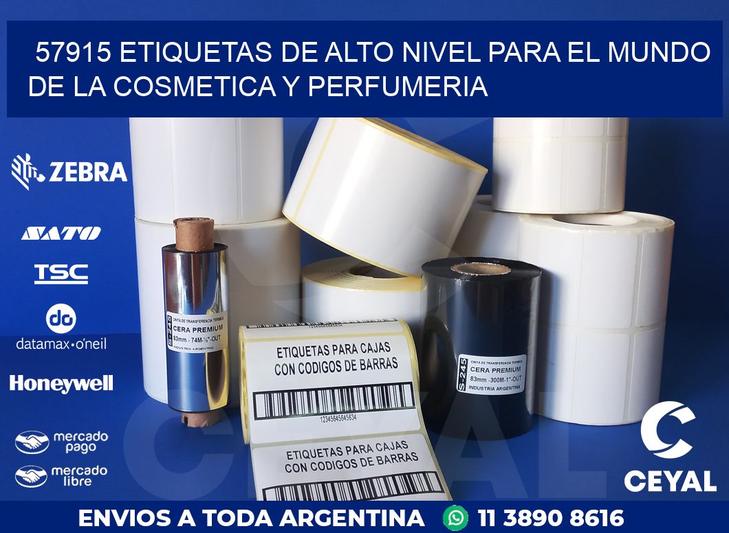 57915 ETIQUETAS DE ALTO NIVEL PARA EL MUNDO DE LA COSMETICA Y PERFUMERIA