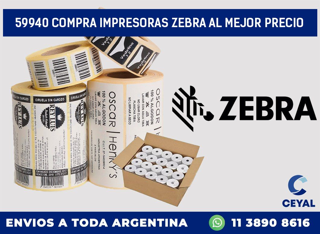 59940 COMPRA IMPRESORAS ZEBRA AL MEJOR PRECIO