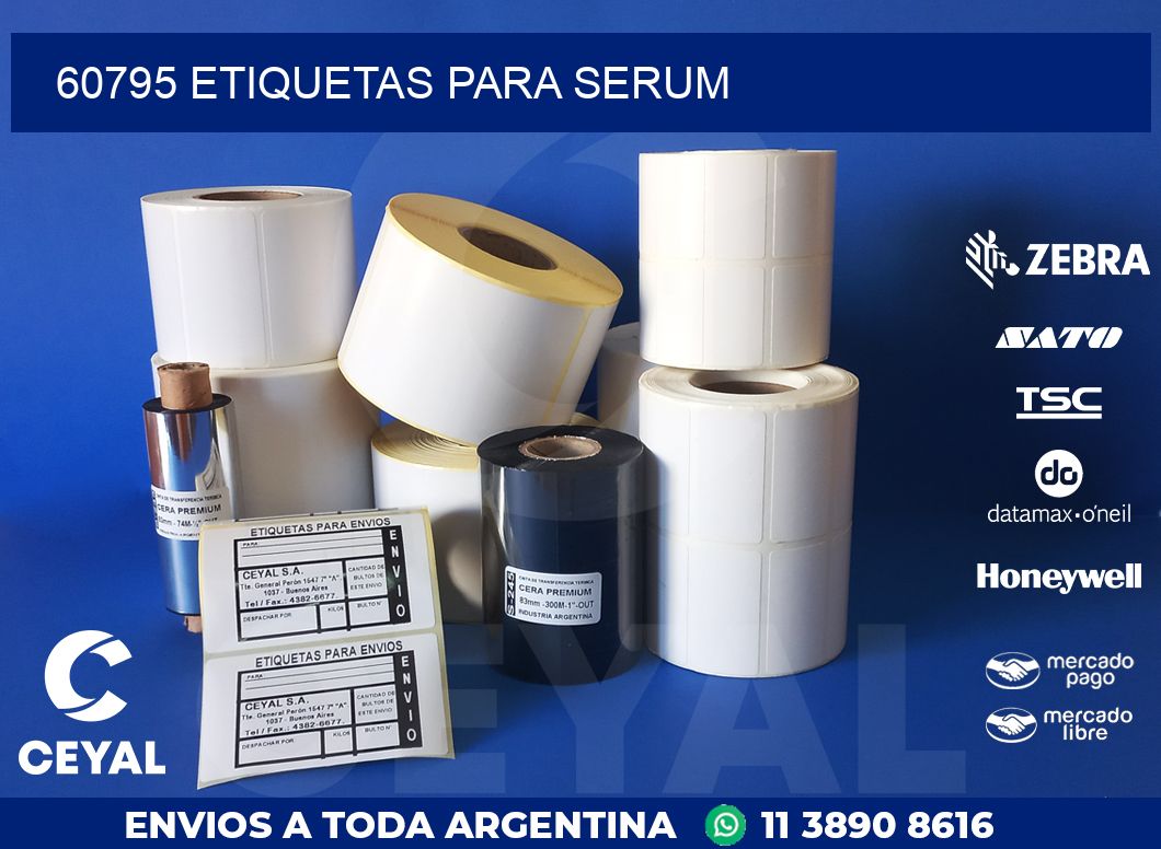 60795 ETIQUETAS PARA SERUM