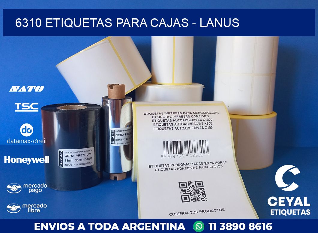 6310 ETIQUETAS PARA CAJAS - LANUS