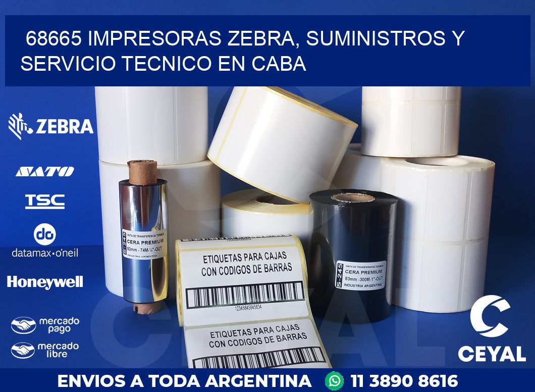 68665 IMPRESORAS ZEBRA, SUMINISTROS Y SERVICIO TECNICO EN CABA