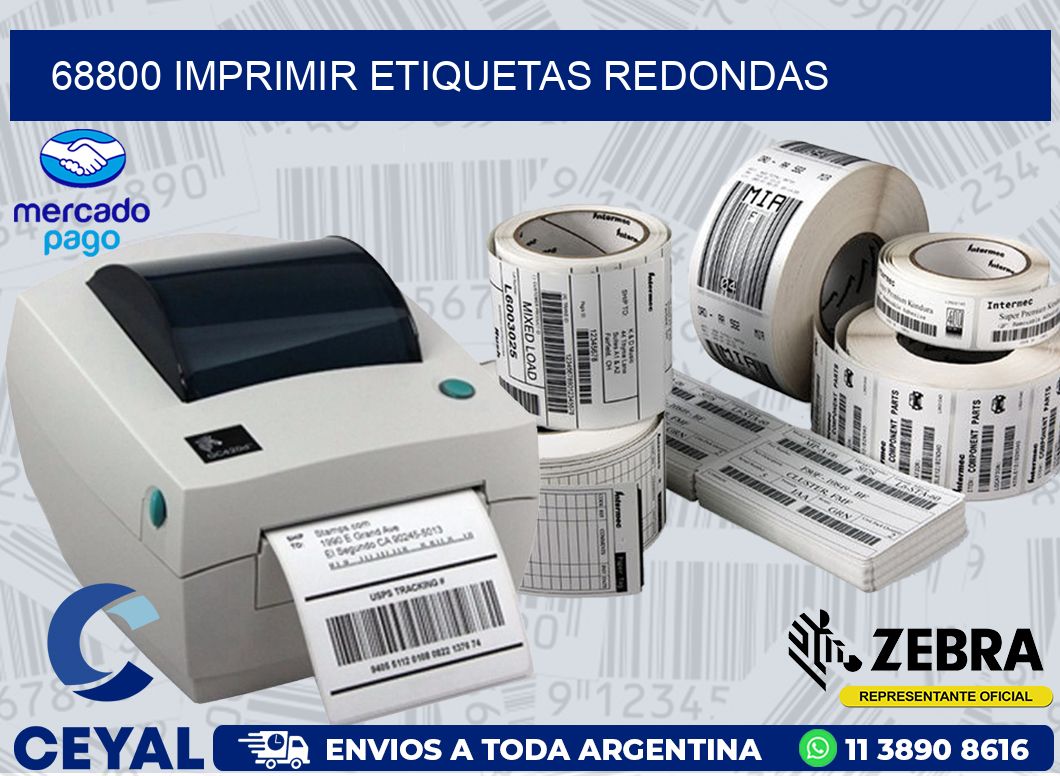 68800 IMPRIMIR ETIQUETAS REDONDAS