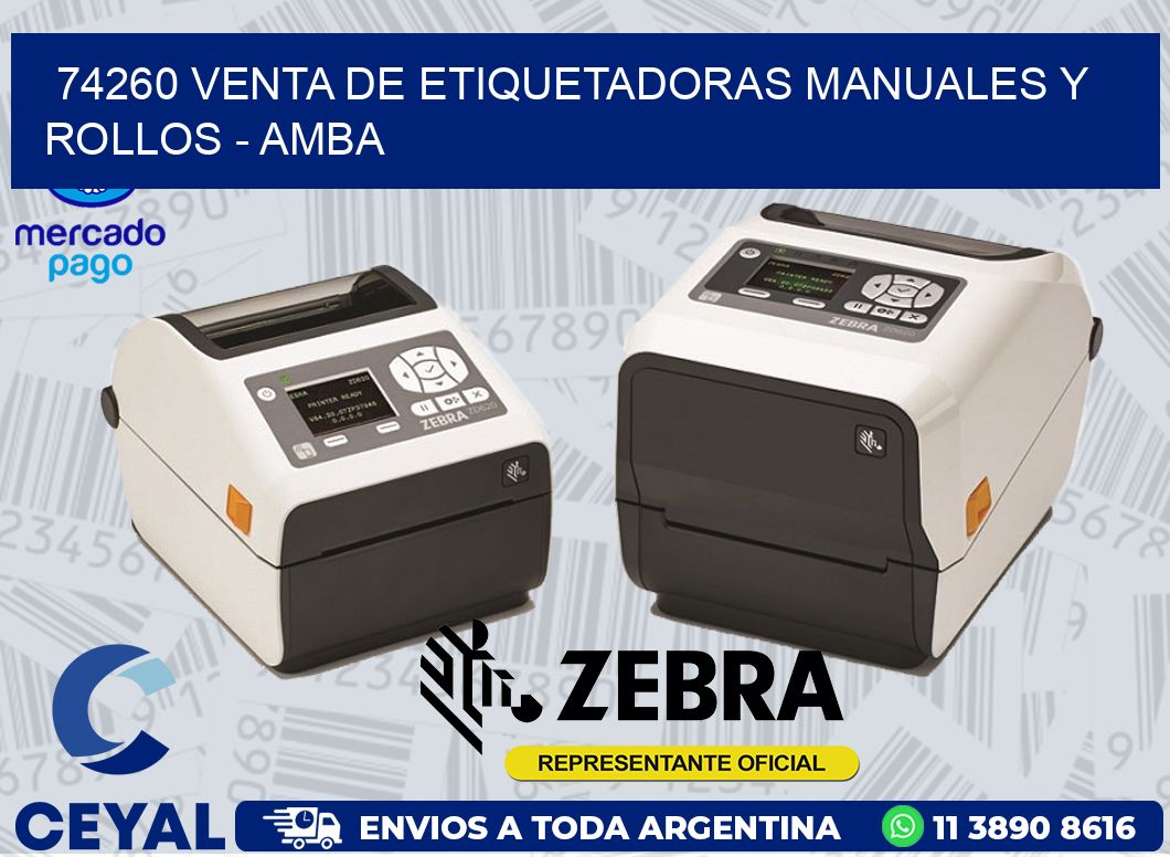 74260 VENTA DE ETIQUETADORAS MANUALES Y ROLLOS - AMBA