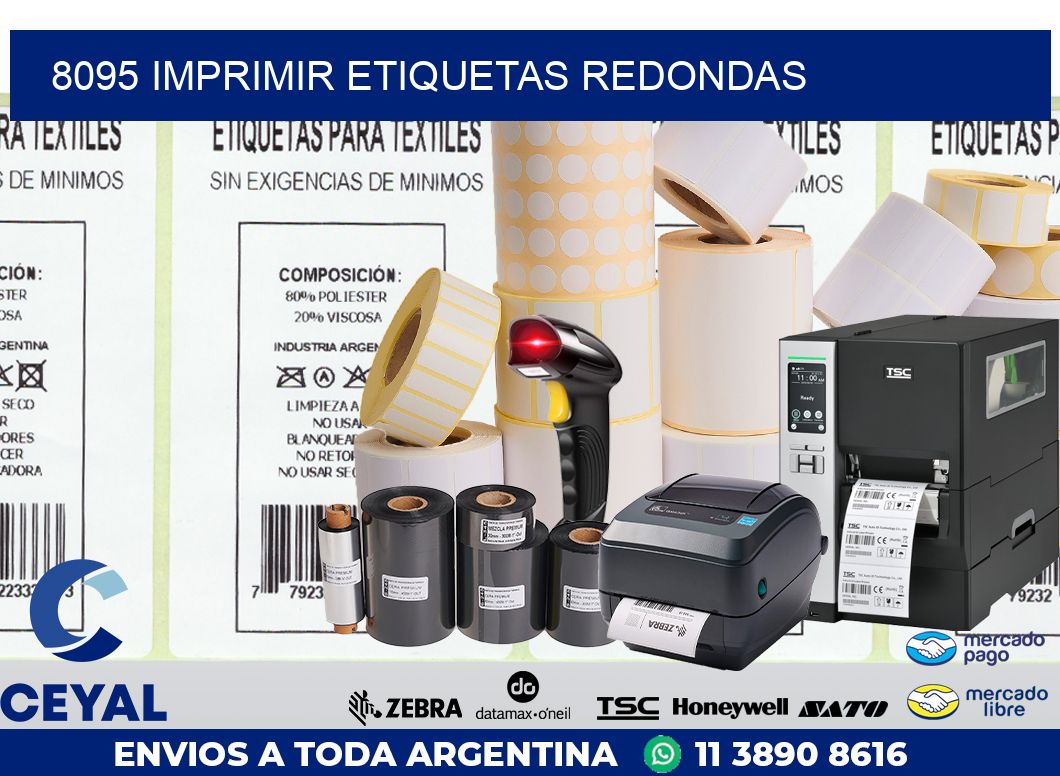 8095 IMPRIMIR ETIQUETAS REDONDAS