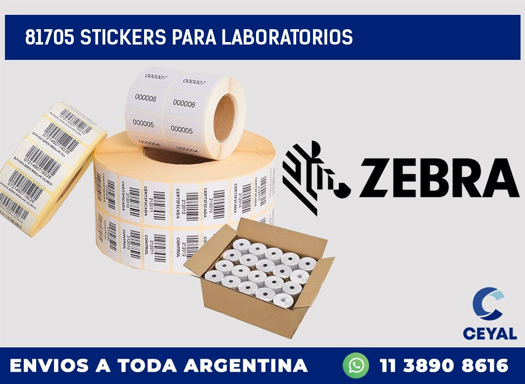 81705 STICKERS PARA LABORATORIOS