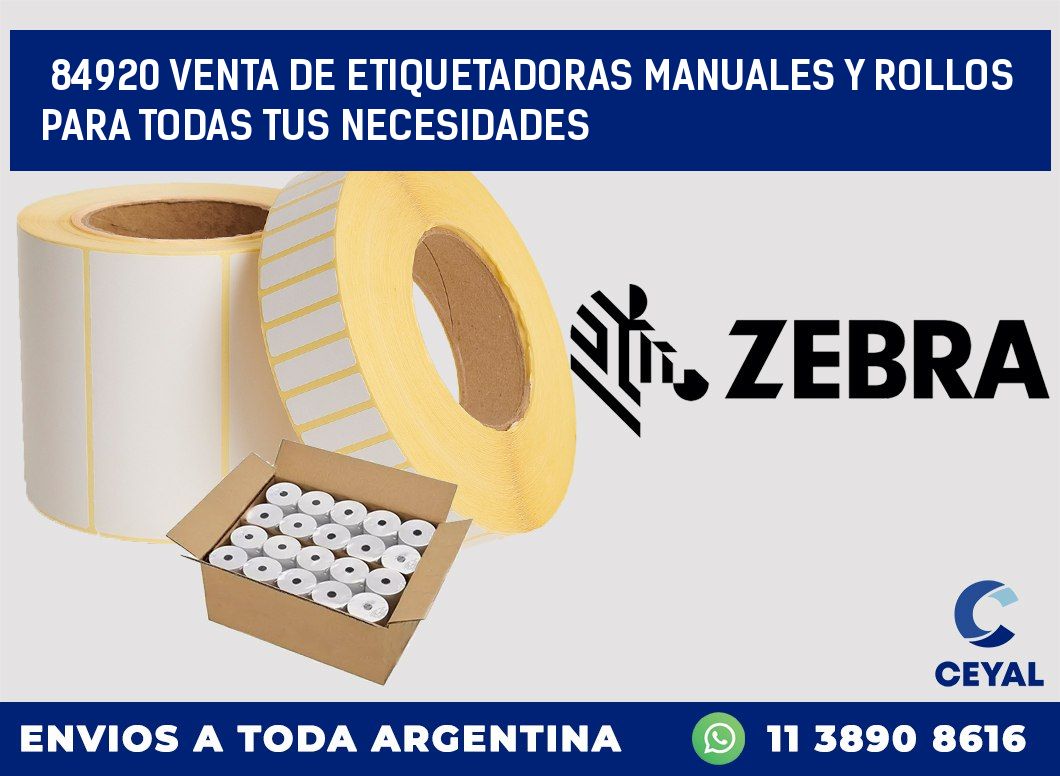 84920 VENTA DE ETIQUETADORAS MANUALES Y ROLLOS PARA TODAS TUS NECESIDADES