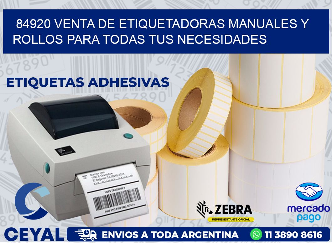 84920 VENTA DE ETIQUETADORAS MANUALES Y ROLLOS PARA TODAS TUS NECESIDADES